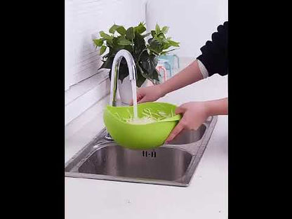 Plastic Colander Sieve – Easy, Mess-Free Rice & Veggie Washing